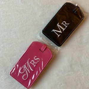 NWT Mr & Mrs Luggage Tags